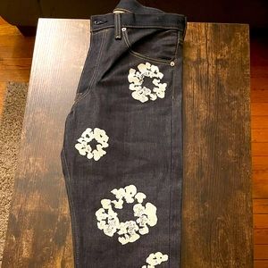 Denim Tears X Levi’s Cotton Wreath Jean Raw (Selvedge - Dark Blue) Size 31x32